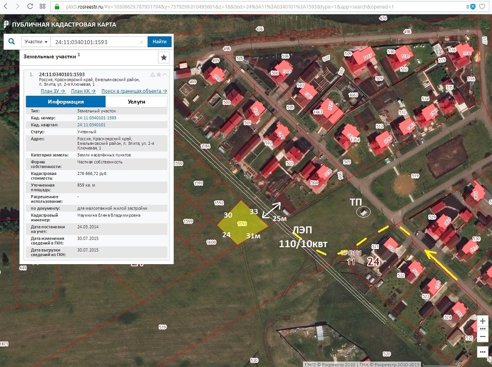 Публичная кадастровая карта красноярск емельяновский район