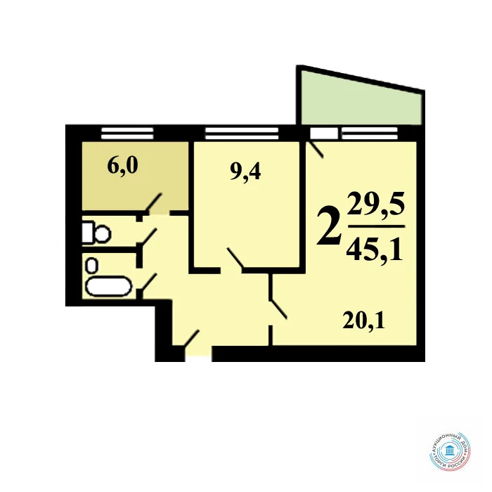 Продается квартира, 45 м - Фото 3