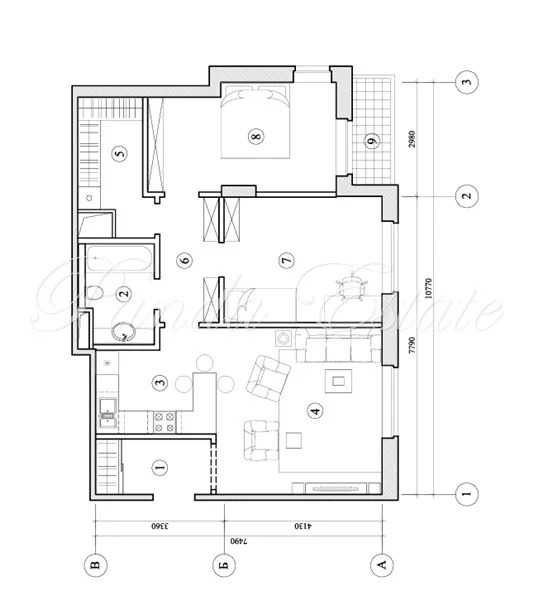 Квартира по адресу ул. Екатерины Будановой, д.5 (ном. объекта: 9836) - Фото 11