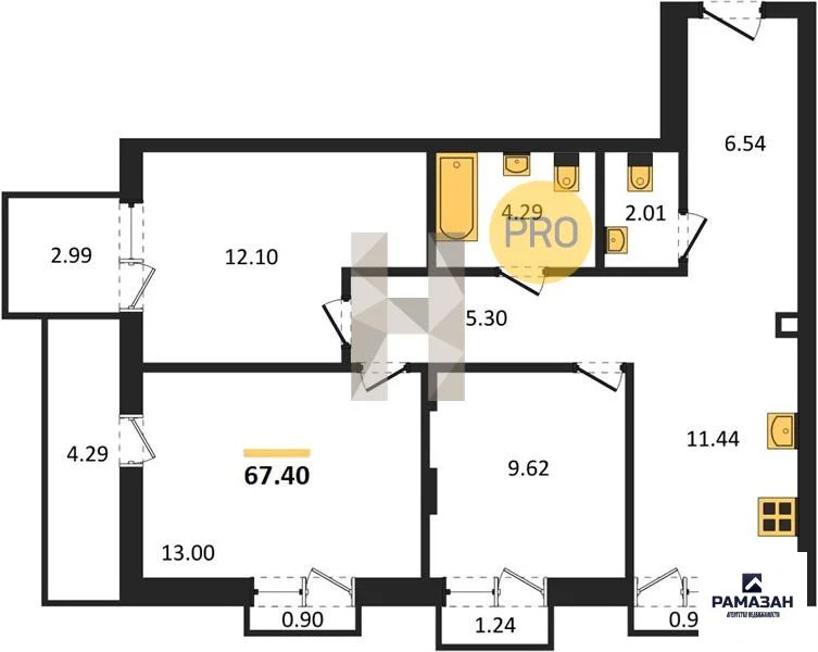Продажа квартиры в новостройке, Казань, м. Авиастроительная, ул. ... - Фото 1