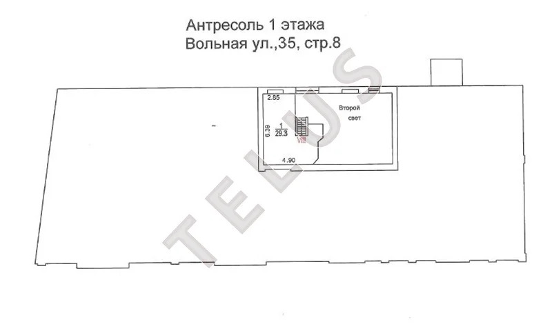 м. Семеновская, ул. Вольная, 1540 м2, Здание (ном. объекта: 6626) - Фото 14