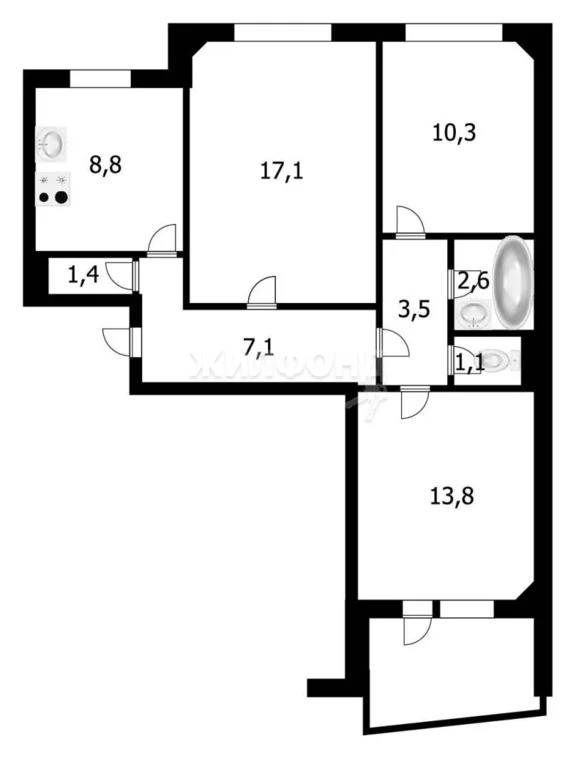 Продажа квартиры, Новосибирск, ул. Фадеева - Фото 7