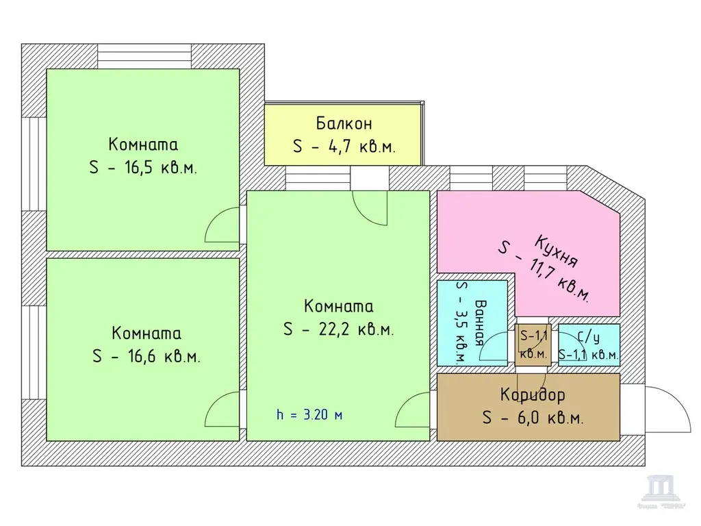 Продаю 3 к квартиру в центре Ростова-на-Дону Суворова - Фото 1