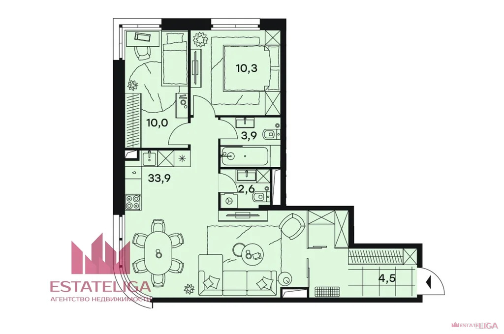 Аренда квартиры, Волоколамское ш. - Фото 1