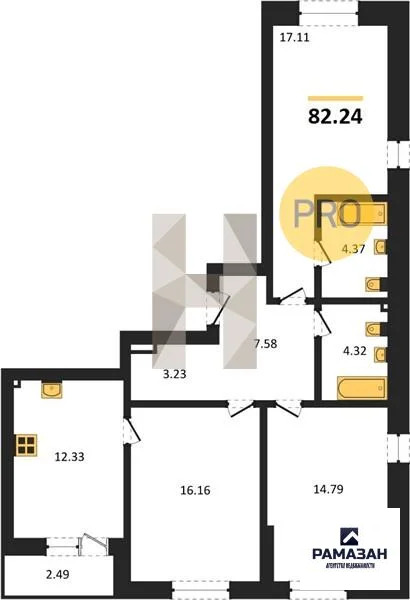 Продажа квартиры в новостройке, Казань, м. Проспект Победы, Кулагина ... - Фото 1