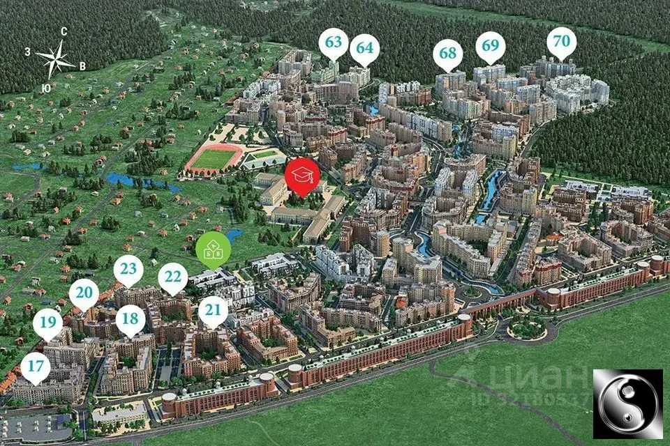 Сдам комнату 60.0/16.7м Московская область, Одинцовский городской ... - Фото 46