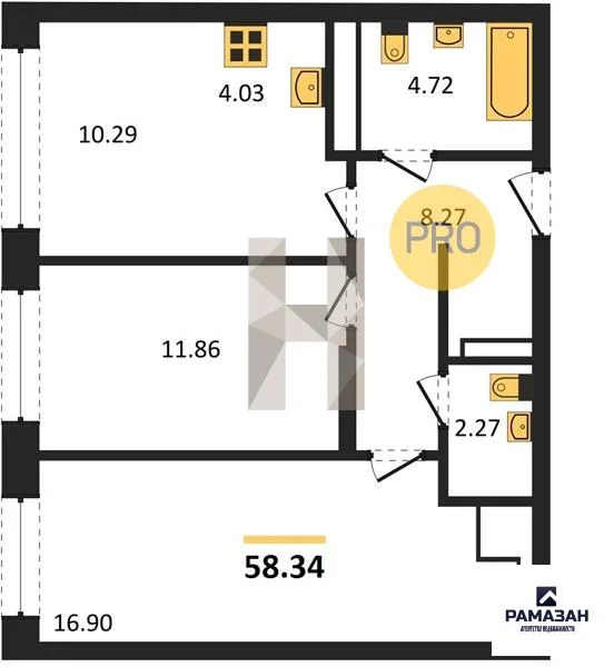 Продажа квартиры в новостройке, Казань, Ярышлар ул. - Фото 1
