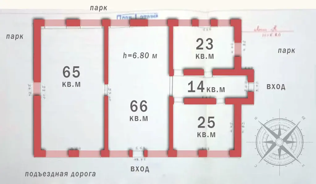 Недорого продается кирпичное здание 200 кв.м в усадьбе 18 века - Фото 0