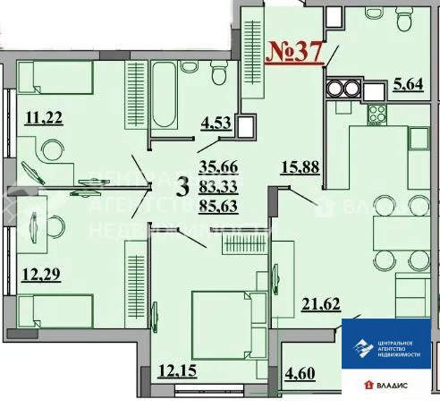 Продажа квартиры, Рязань, микрорайон Октябрьский городок - Фото 4