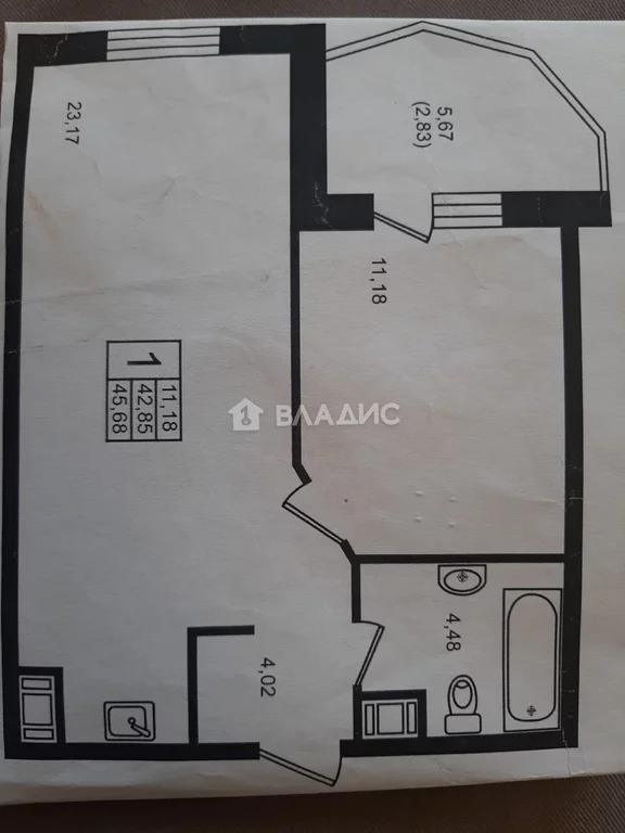 Санкт-Петербург, Парфёновская улица, д.4, 1-комнатная квартира на ... - Фото 2