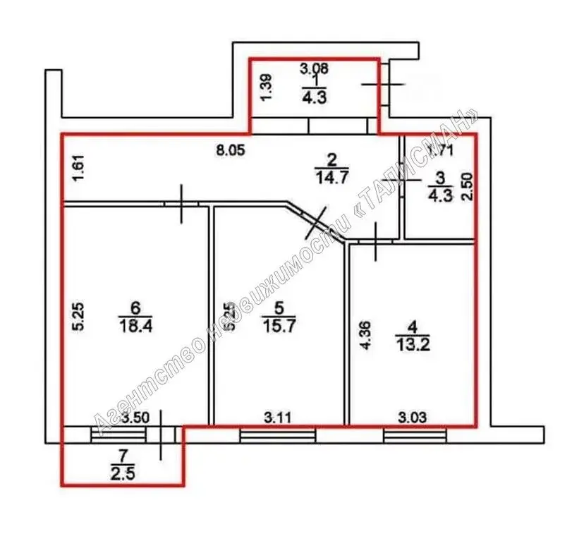 Продается 2-х комнатная квартира в г. Таганроге, р-он Крюдора - Фото 2