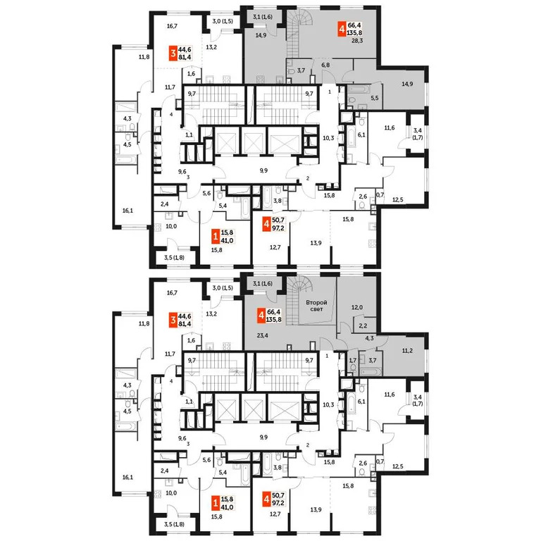 Продам 4-комн. квартиру 135.8 кв.м. - Фото 4