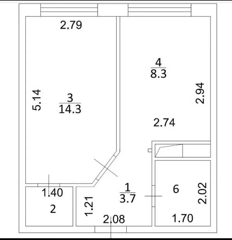 1-к.рп.Нахабино, ул.Покровская, д.16 - Фото 4