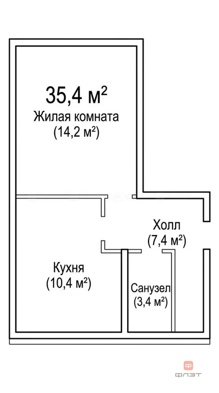Продажа квартиры, Куюки, Пестречинский район, 6-й квартал - Фото 13