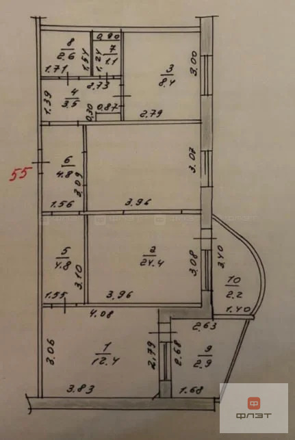 Продажа квартиры, Казань, ул. Галии Кайбицкой - Фото 10