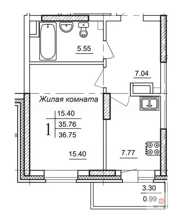 Продажа квартиры, Казань, ул. Чингиза Айтматова - Фото 5