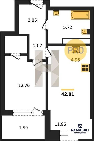 Продажа квартиры в новостройке, Казань, м. Горки, ул. Родины - Фото 1