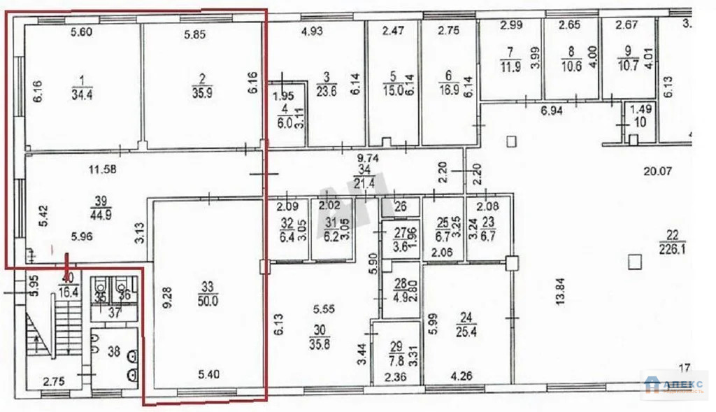 Аренда офиса 165 м2 м. Белорусская в административном здании в ... - Фото 8