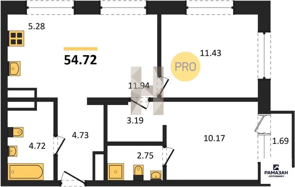 Продажа квартиры в новостройке, Казань, м. Проспект Победы, ул. ... - Фото 1
