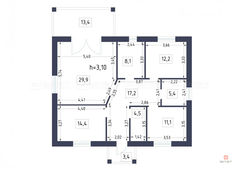 Продажа дома, Макаровка, Лаишевский район, ул. Луговая - Фото 20
