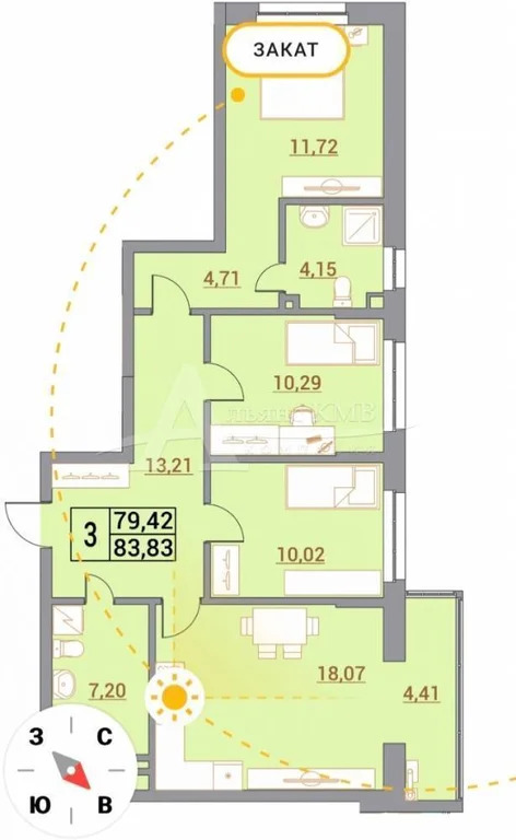 Продажа квартиры, Минеральные Воды, ул. Советская - Фото 2