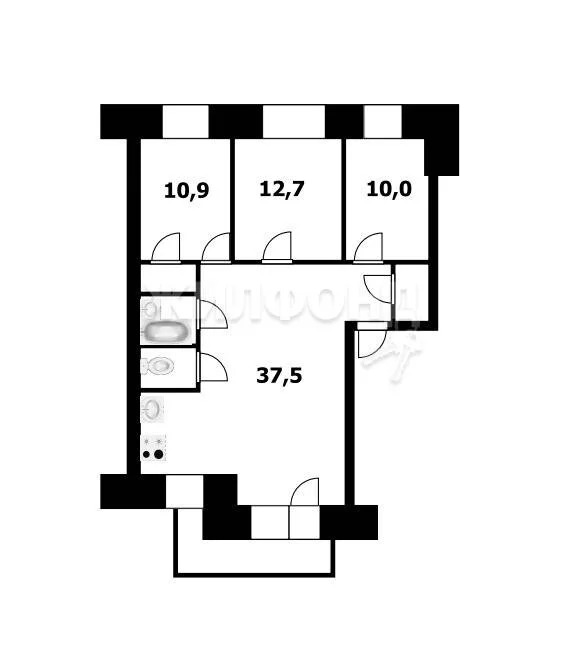 Продажа квартиры, Колывань, Колыванский район, Соловьёва - Фото 11