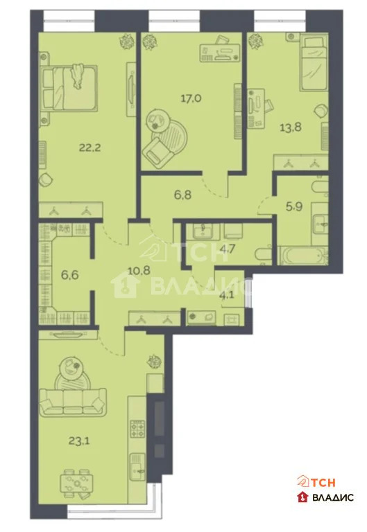 Продажа квартиры, ул. Староалексеевская - Фото 5