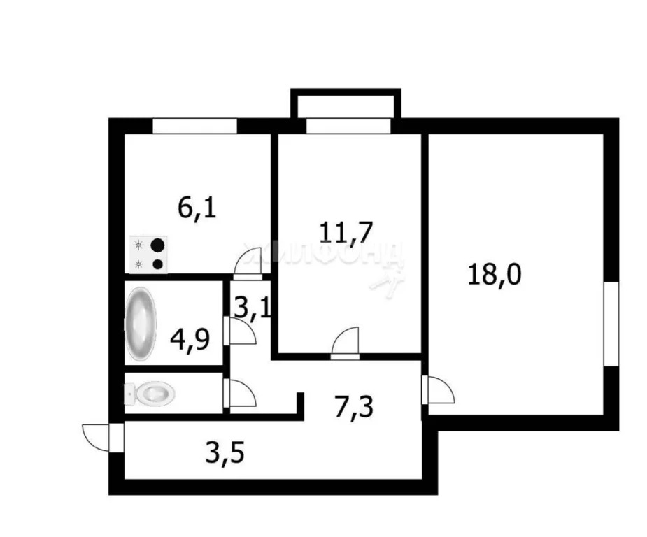 Продажа квартиры, Новосибирск, ул. Богдана Хмельницкого - Фото 12