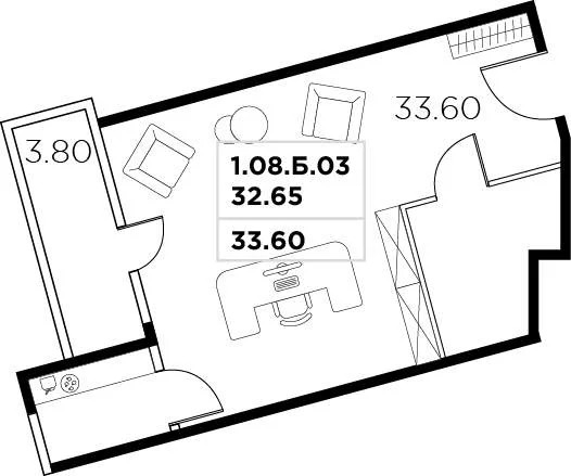 Продажа офиса 37.4 м2 - Фото 4