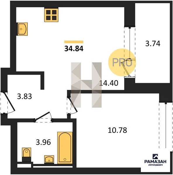 Продажа квартиры в новостройке, Казань, м. Козья слобода, ул. ... - Фото 1