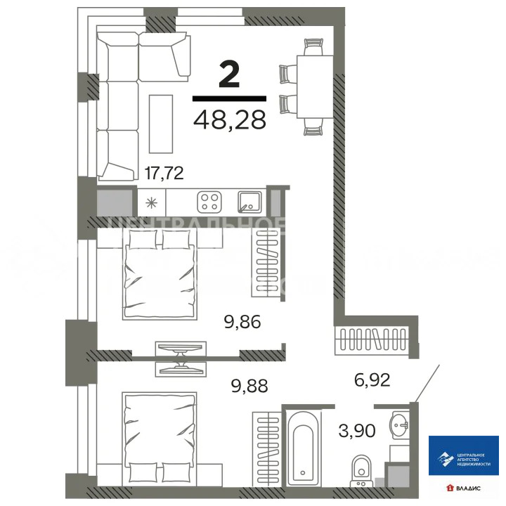 Продажа квартиры в новостройке, Рязань, микрорайон Олимпийский городок - Фото 2