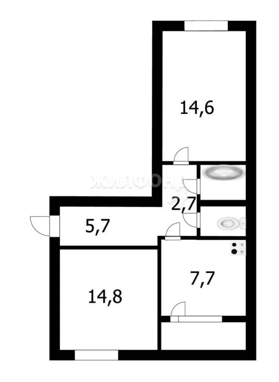 Продажа квартиры, Кольцово, Новосибирский район, ул. Центральная - Фото 8