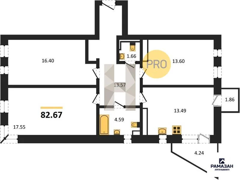 Продажа квартиры в новостройке, Усады, Лаишевский район, Горизонт ул. - Фото 1