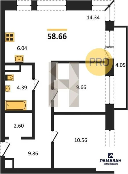 Продажа квартиры в новостройке, Казань, м. Проспект Победы, ... - Фото 1