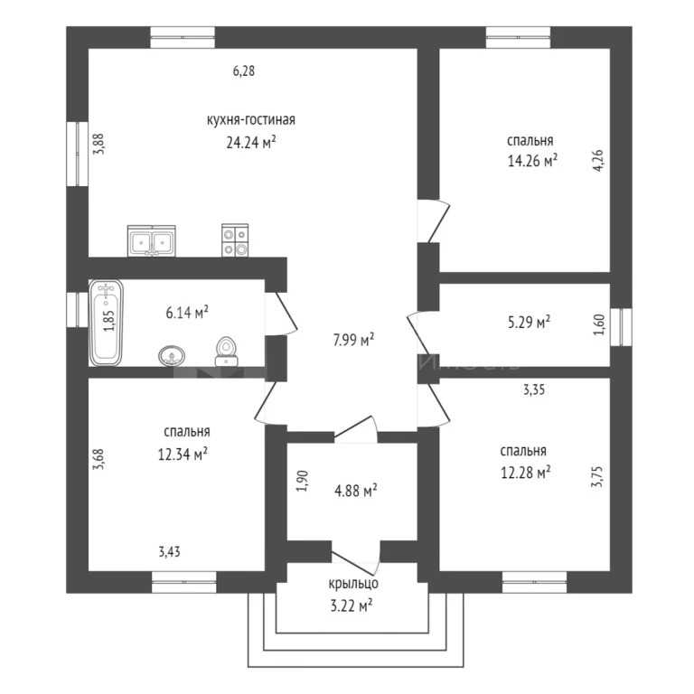 Продажа дома, Тюнево, Нижнетавдинский район, Нижнетавдинский р-н - Фото 9