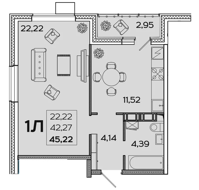 Продается квартира, 45.33 м - Фото 5