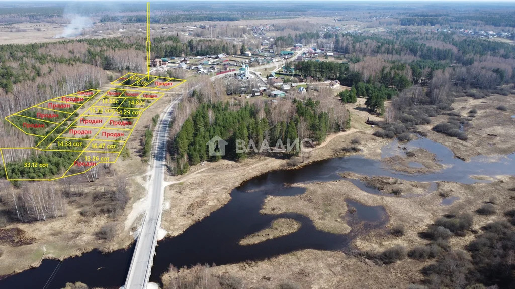 Судогодский район, село Чамерево, Новая улица,  земля на продажу - Фото 0