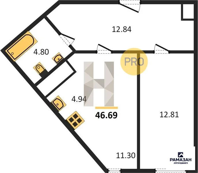 Продажа квартиры в новостройке, Казань, м. Проспект Победы, Рауиса ... - Фото 1