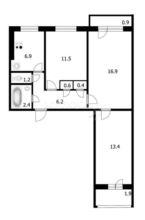 Продажа квартиры, Новосибирск, ул. Олеко Дундича - Фото 10