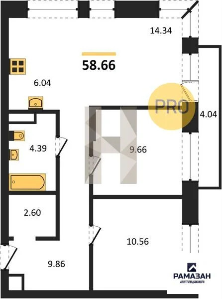Продажа квартиры в новостройке, Казань, м. Проспект Победы, ... - Фото 1
