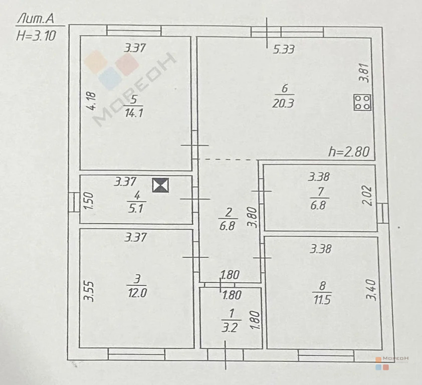 Дом 84.3 м на участке 3,3 сот. - Фото 0