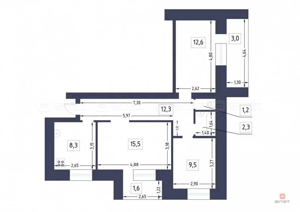 Продажа квартиры, Казань, городок. Октябрьский - Фото 29