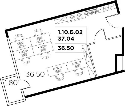Продажа офиса 38.3 м2 - Фото 4