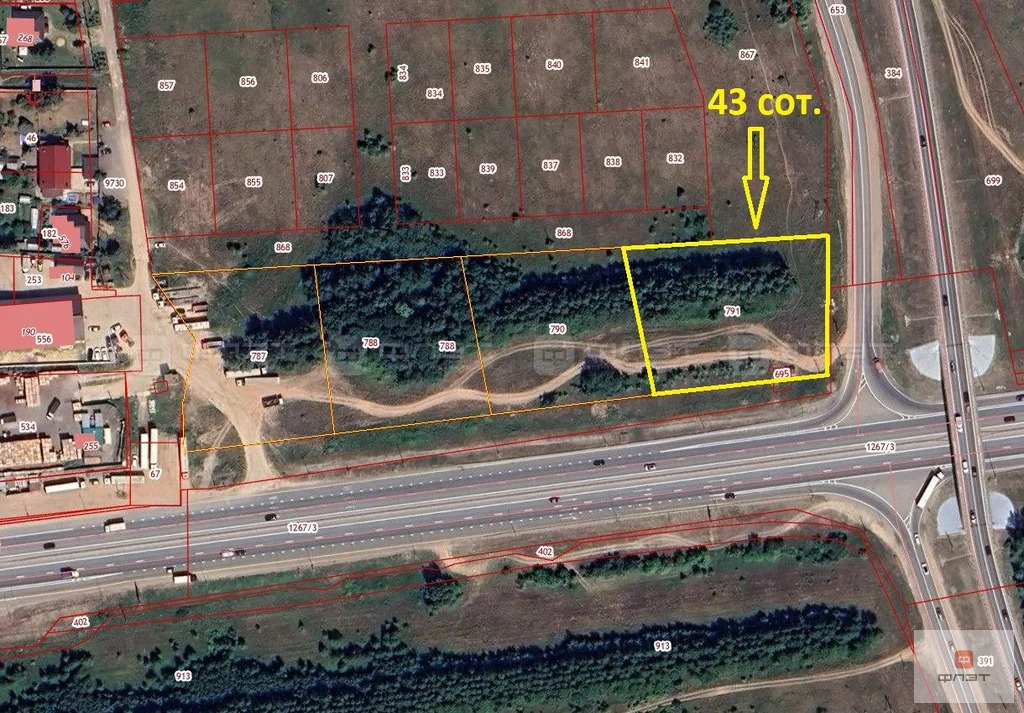 Продажа участка, Озерный, Высокогорский район, ул. Полевая - Фото 2