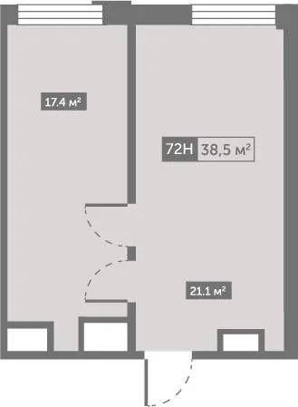 Продается ПСН 38.5 м2 - Фото 2