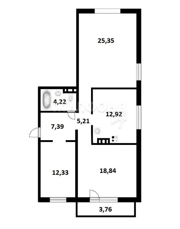 Продажа квартиры, Новосибирск, Николая Сотникова - Фото 16