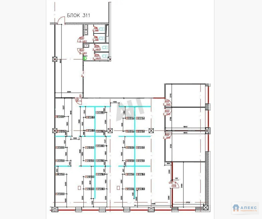 Аренда офиса 292 м2 м. Строгино в бизнес-центре класса В в Строгино - Фото 8