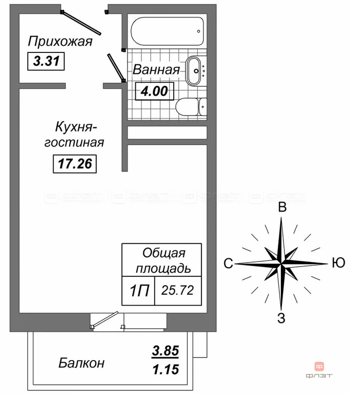 Продажа квартиры, Казань, Ул. Стадионная - Фото 24