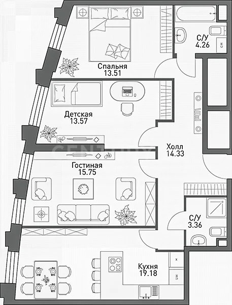 Продажа квартиры, м. Аминьевская, ул. Лобачевского - Фото 35