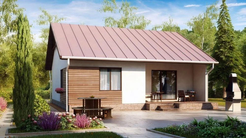 Одноэтажный дом сайдинг. Дом за 1500000. Дом под ключ. Дом за миллион. Дачные домики.